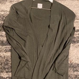 Hippie Rose army green cardigan